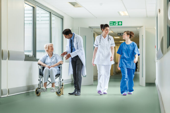 Hospital corridor Altro Reliance - Londonclad