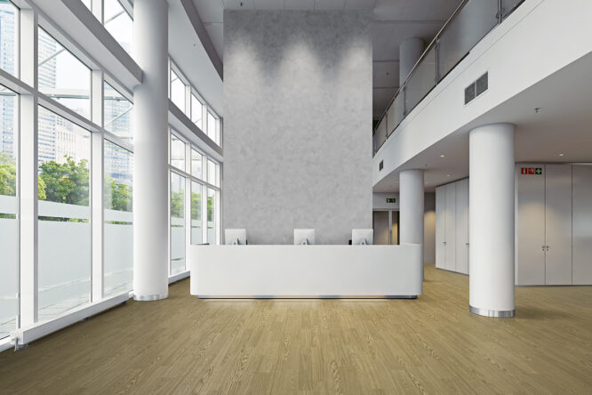 Retail and offices Reception Altro Wood adhesive free - Londonclad